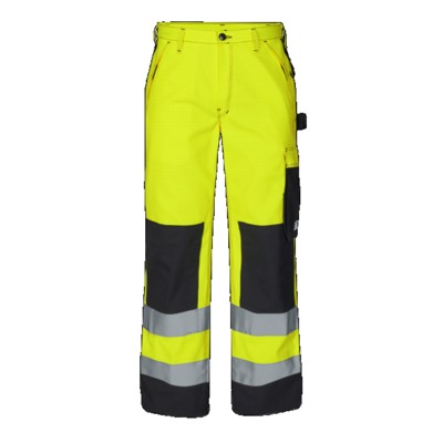 Engel - Safety+ Multinorm Hose 2235-825 EN ISO 20471, Warngelb/Schwarz, Größe 64