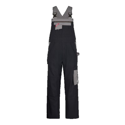 Engel - Safety+ Multinorm Latzhose 3234-825, Schwarz/Grau, Größe 48