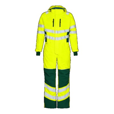 Engel - Safety Winteroverall 4946-930, Warngelb/Grün, Größe L