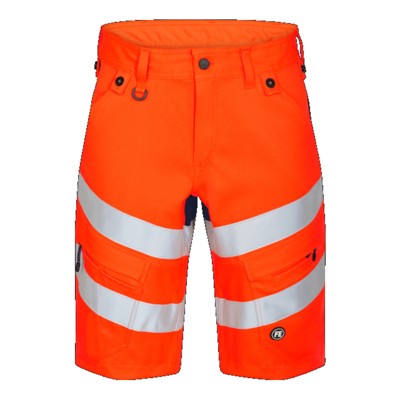 Engel - Safety Shorts 6546-314, Warnorange/Blue ink, Größe 64