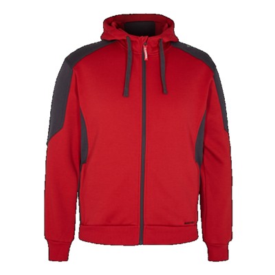Engel - Galaxy Sweatcardigan 8820-233, Tomato Red/Anthrazitgrau, Größe 4XL