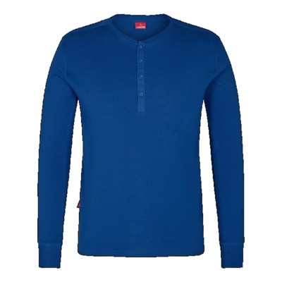 Engel - Standard Grandad Langarm-Shirt 9257-565, Surfer Blue, Größe XL