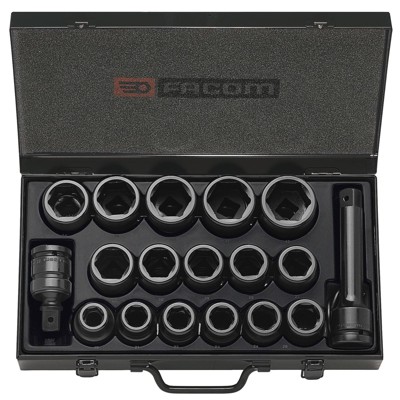 Facom - IMPACT-Steckschlüssel, Set 18-teilig NK.500E