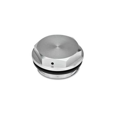 Ganter Norm® - 741-32-M27X1,5-OS-2 Verschlussschrauben mit und ohne Symbol, Aluminium, beständig bis 100 °C