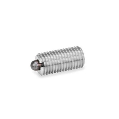 Ganter Norm® - 616-M10-SN Federnde Edelstahl-Druckstücke, mit Bolzen