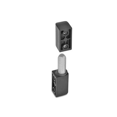 Ganter Norm® - 161.1-15-63-SW Scharniere, Zink-Druckguss