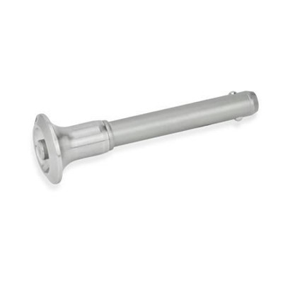 Ganter Norm® - 113.10-10-45 Edelstahl-Kugelsperrbolzen, Bolzen Werkstoff Nr. 1.4542