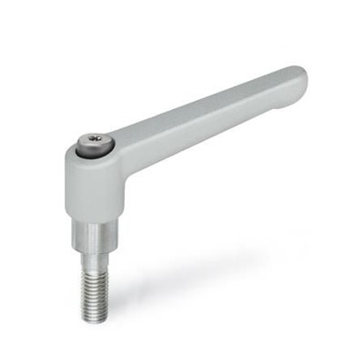 Ganter Norm® - 911-92-M10-35-SR Verstellbare Klemmhebel, für Rohr-Klemmverbinder / Verfahrschlitten
