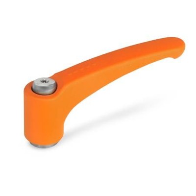 Ganter Norm® - 602.1-95-M10-OS Verstellbare Klemmhebel, Zink-Druckguss, Buchse Edelstahl