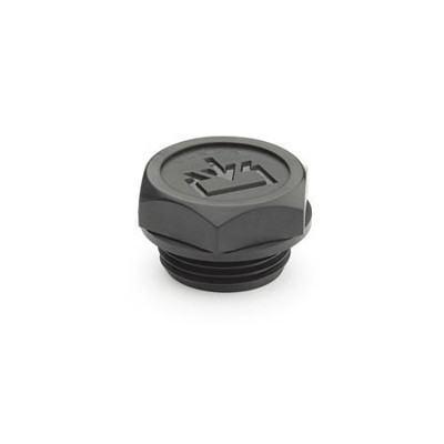 Ganter Norm® - 747-G1-A-1 Verschlussschrauben mit Einfüllsymbol, Dichtung aufliegend, Kunststoff