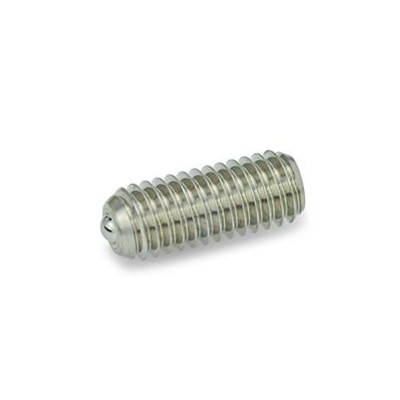 Ganter Norm® - 615.9-M5-KN Federnde Edelstahl-Druckstücke, Kugel gleitgelagert, mit Innensechskant