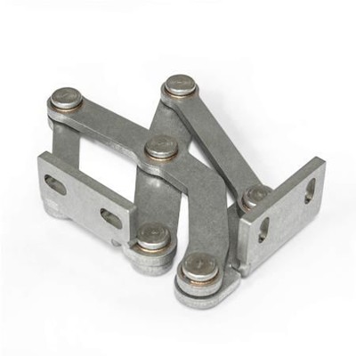 Ganter Norm® - 7233-NI-40-R-MT Edelstahl-Mehrgelenkscharniere, innenliegend, Öffnungswinkel 120°