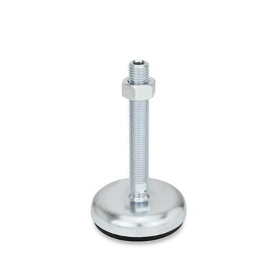 Ganter Norm® - 30-50-M16-250-A1-UK Stellfüße, Stahlblech, mit Gummiauflage