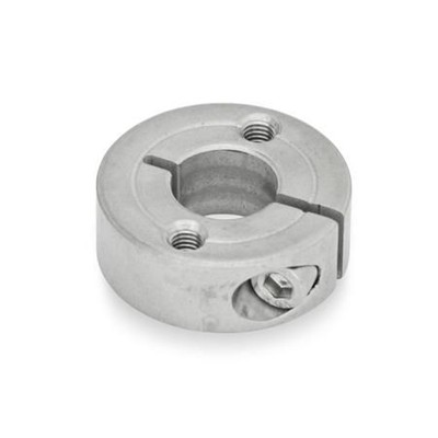 Ganter Norm® - 7062.2-32-B14-NI-C Geschlitzte Edelstahl-Stellringe, mit Flanschbohrungen