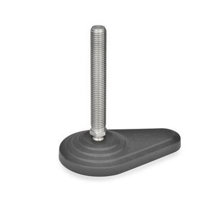 Ganter Norm® - 445.5-60-M16-168-AG Gelenkfüße, Kunststoff / Edelstahl