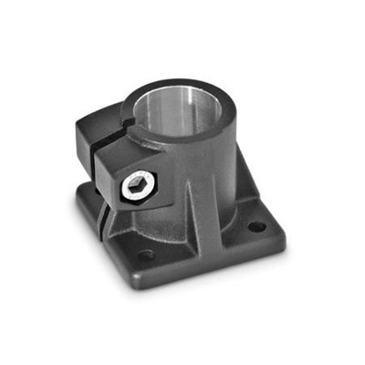Ganter Norm® - 163-B50-85-2-SW Fuß-Klemmverbinder, Aluminium