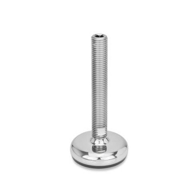 Ganter Norm® - 31-100-M24-125-C3-U Edelstahl-Stellfüße, mit Gummiauflage