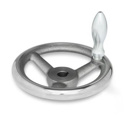 Ganter Norm® - 950.1-GG-160-K16-D Handräder, mit großer Nabe, Gusseisen