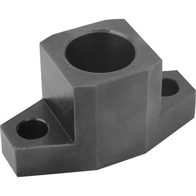 KIPP - SPANNHAKENAUFNAHME, H=19, D1=16, VERGÜTUNGSSTAHL SCHWARZ BRÜNIERT