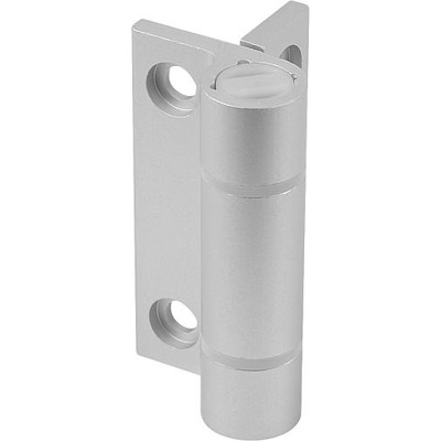 KIPP - FEDERSCHARNIER FEDER ÖFFNEND A=55, B=67, ALUMINIUM FARBLOS ELOXIERT