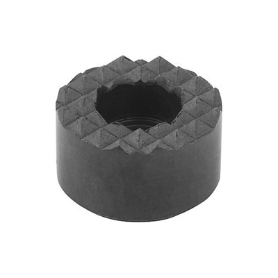 KIPP - GRIPPERS UND EINSÄTZE RUND MIT SENKBOHRUNG D2=12, L3=12, FORM:F, WERKZEUGSTAHL GEHÄRTET UND BRÜNIERT