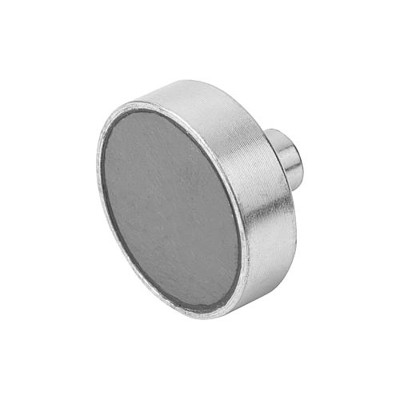 KIPP - MAGNET FLACHGREIFER M03X7, D=13 ±0,15, H1=11,5, FORM:B, HARTFERRIT, RUND, KOMP:STAHL