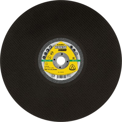 KLINGSPOR - Großtrennscheibe A 924 SX, 356 x 4 x 22,23mm gerade, 1 Stück