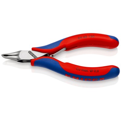 KNIPEX® - Elektronik-Vornschneider 64 62 120 spiegelpoliert Mehrkomp. 65° 120mm