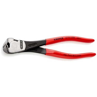 KNIPEX® - Kraft-Vornschneider 67 01 200 SB poliert kunststoffüberzogen 200mm