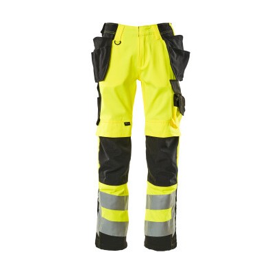 MASCOT® - Wigan Hose mit Hängetaschen SAFE SUPREME, hi-vis Gelb/Schwarz, Größe 82C68