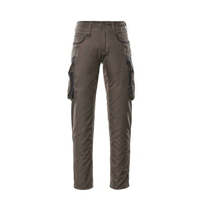 MASCOT® - Ingolstadt Hose mit Schenkeltaschen UNIQUE, Dunkelanthrazit/Schwarz, Größe 82C47