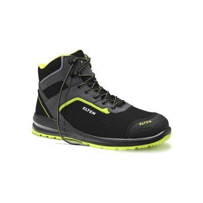 ELTEN - Sicherheitsschnürstiefel LOAN XXSports Black Lime Mid ESD S3 768151 Größe 44