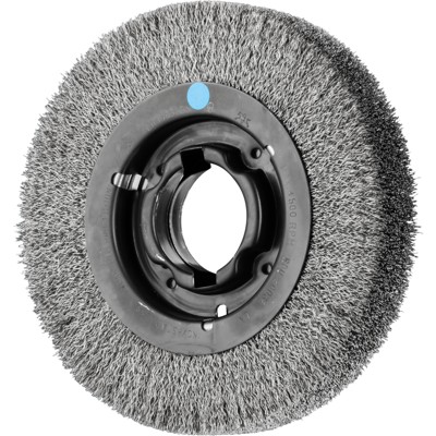 PFERD - Rundbürste breit ungezopft RBU Ø200x38xvariable Bohrung Edelstahl-Draht-Ø0,30 Schleifbock