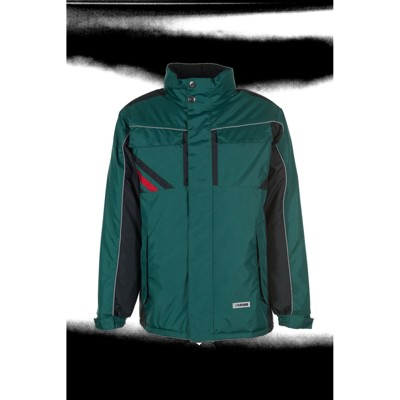 Planam - Winterjacke grün/schwarz/rot, Größe M