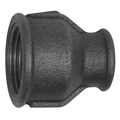RIEGLER® - Muffe 240, reduzierend, Rp 1.1/2" I, Rp 3/4" I, Temperguss schwarz