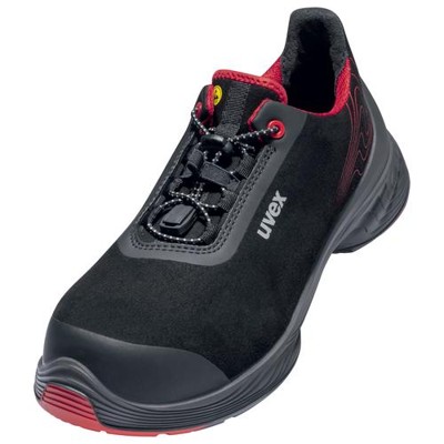 uvex - 1 G2 Halbschuhe S3 68381 schwarz/rot, Weite 10, Größe 39