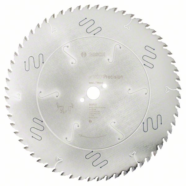 BOSCH Kreissägeblatt Top Precision Best for Wood, 400 x 30 x 4 mm, 60