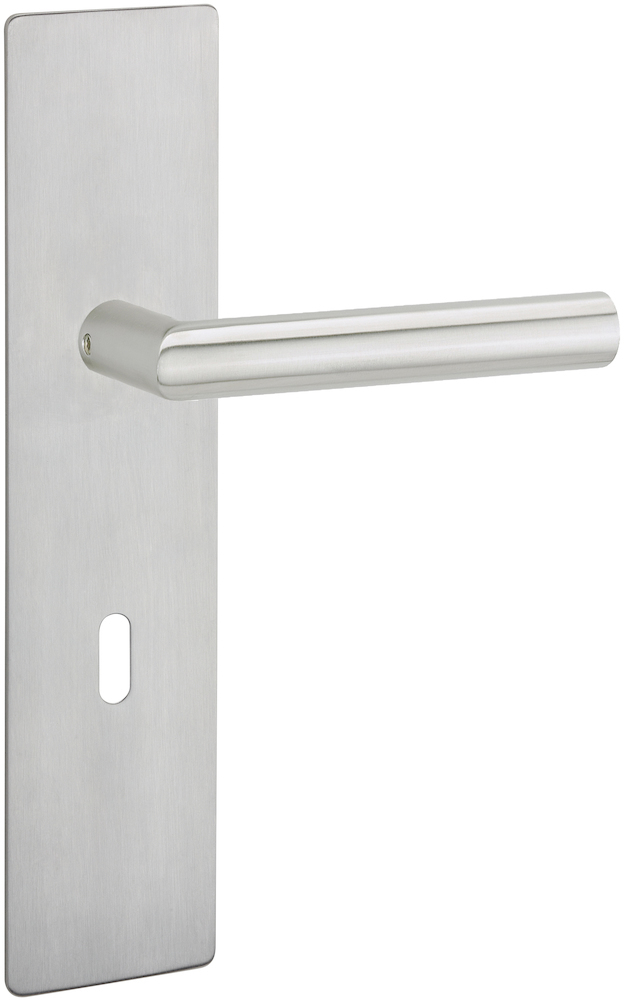 HERMAT Wechselgarnitur mit Langschild BASIC 02 1802/2610.FL/3127, Edelstahl