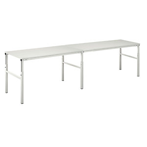 Anbautisch gerade Serie TP, manuell höhenverstellbar, BxT 1800 x 700 mm.