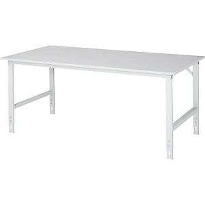 Arbeitstisch, Höhe 770 - 1090 mm, Unterbau 1900 x 860 mm.