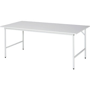 Arbeitstisch ESD-Platte, Höhe 800 - 850 mm, Gestellfüße BxT 30 x 30 mm, BxT 2000 x 1000 mm.