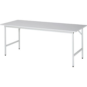 Arbeitstisch ESD-Platte, Höhe 800 - 850 mm, Gestellfüße BxT 30 x 30 mm, BxT 2000 x 800 mm.