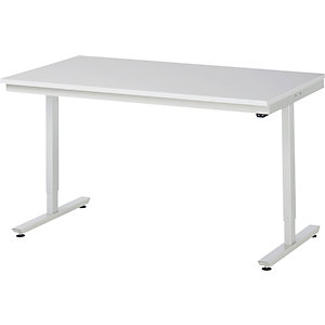 Arbeitstisch, elektrisch höhenverstellbar Serie Adlatus, Spanplatte MF-beschichtet, Höhe 720 - 1120 mm, BxT 1500 x 800 mm.