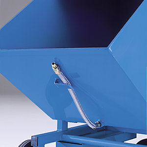Ablass-Schlauch, mit Metallmantel, für Behältergröße 250 Liter.