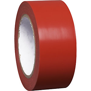 Bodenmarkierungsband aus Vinyl, einfarbig, Breite 50 mm, rot, VE 16 Rollen.
