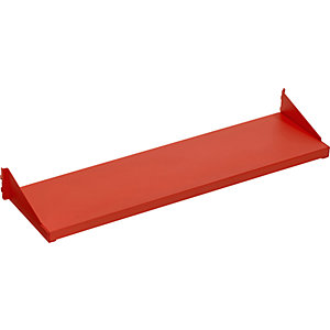 Ablageboard, zur Befestigung an Aufsatzholmen, für Tischbreite 1200 mm.