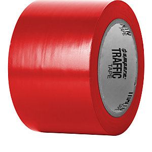 Bodenmarkierungsband, Breite 75 mm, rot.