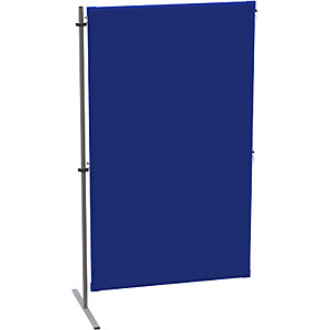 Akustik-Trennwand, Textil, Anbauelement, BxT 1000 x 650 mm, blau.