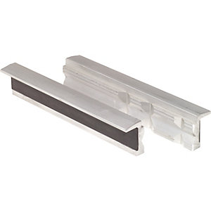 Alu-Schraubstock-Schonbacken, für Trapeznutzen, Länge 120 mm.
