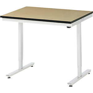 Arbeitstisch, elektrisch höhenverstellbar Serie Adlatus, MDF-Platte, Höhe 720 - 1120 mm, BxT 1000 x 800 mm.